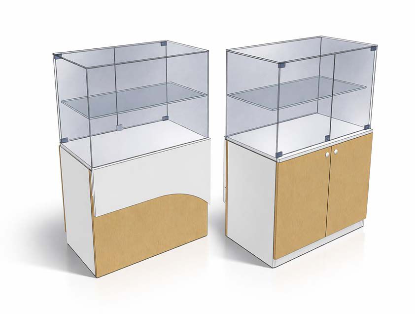 Вітрина для островка ЛТК-1.5 права