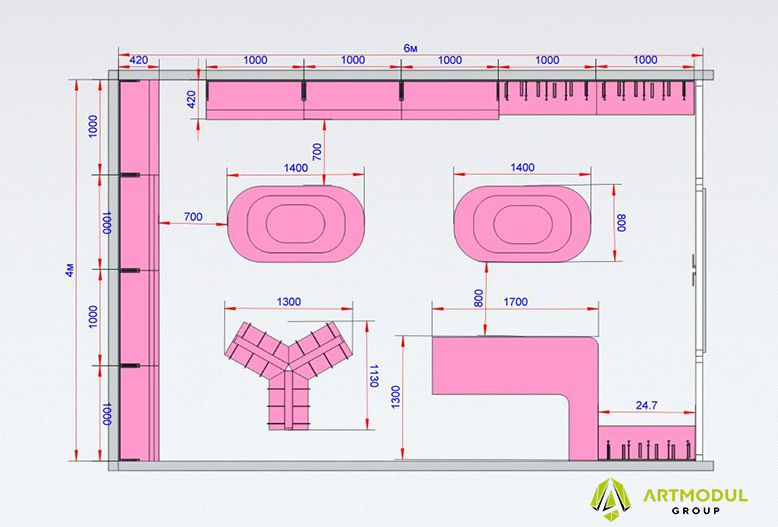 Креслення -Комплект для магазину 