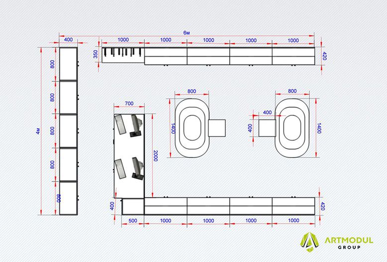 Чертеж - Магазин обуви