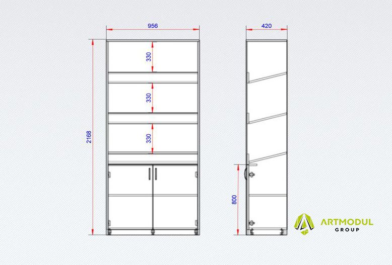 Креслення -Стелаж МСМ-4