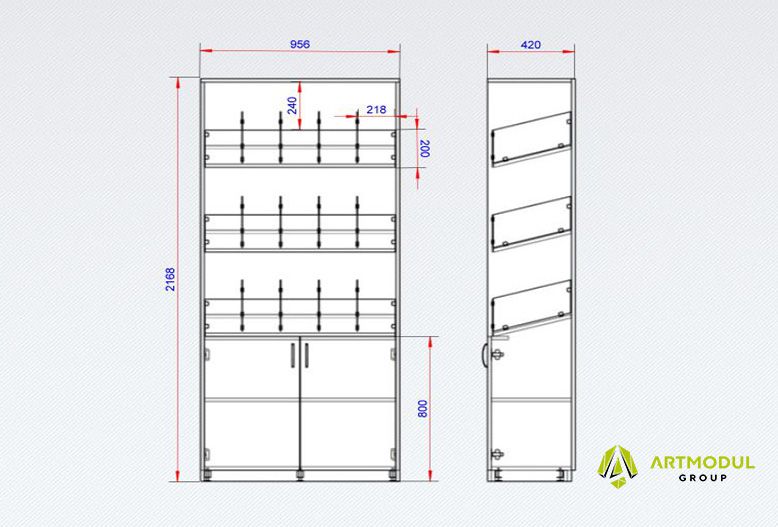 Креслення -Стелаж МСМ-5