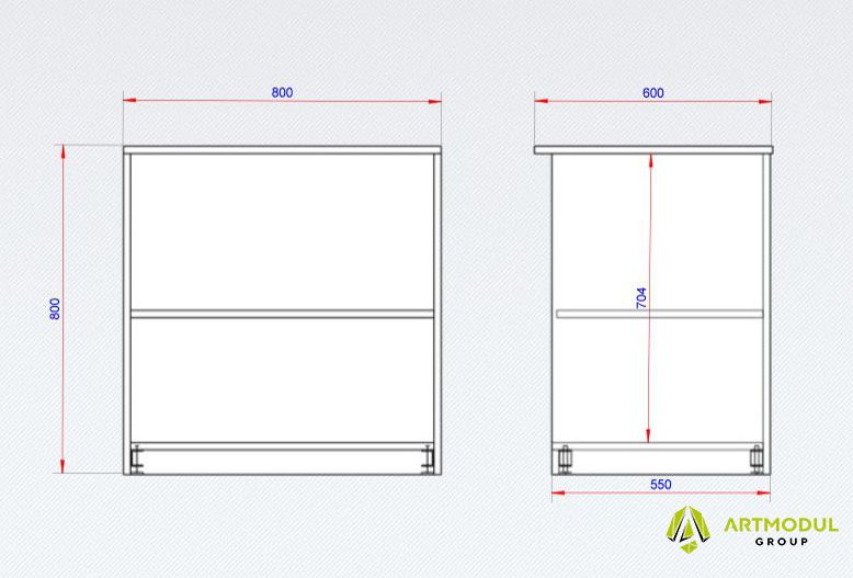 Чертеж - Стеллаж МСМ-11
