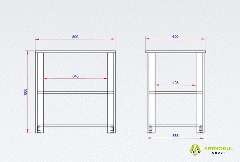 Креслення -Стелаж МСМ-12