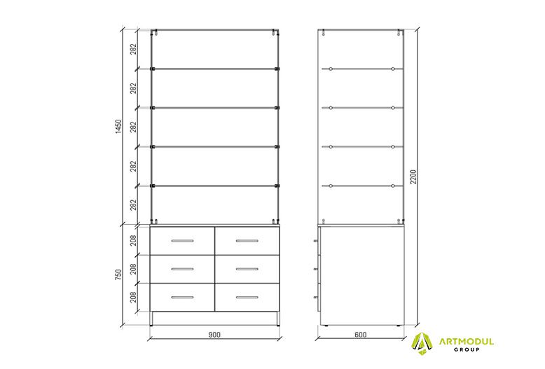 Креслення -Шафа аптечна АШВ-1
