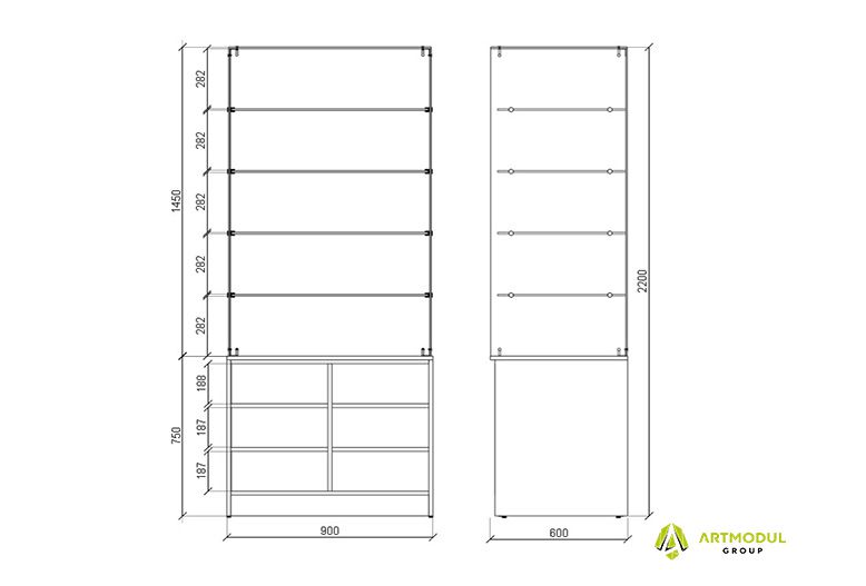 Креслення -Шафа аптечна АШВ-3