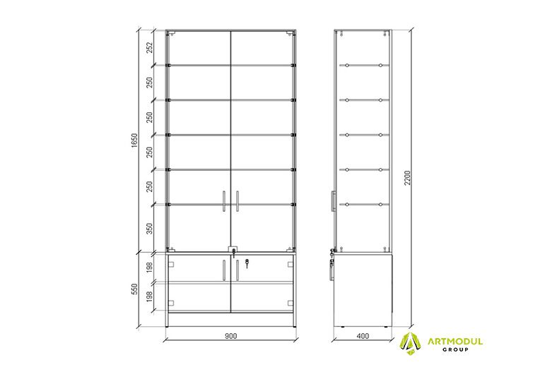 Креслення -Шафа аптечна АШП-1
