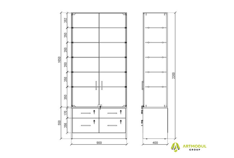Креслення -Шафа аптечна АШП-2