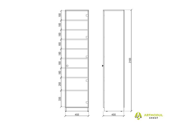 Креслення -Шафа аптечна АШН-3