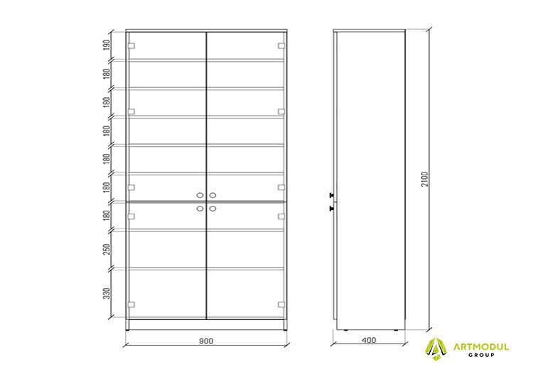 Креслення -Шафа аптечна АШН-4