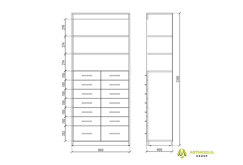 Креслення -Шафа аптечна АШР-4