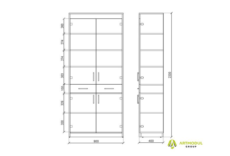 Креслення -Шафа аптечна АШР-7