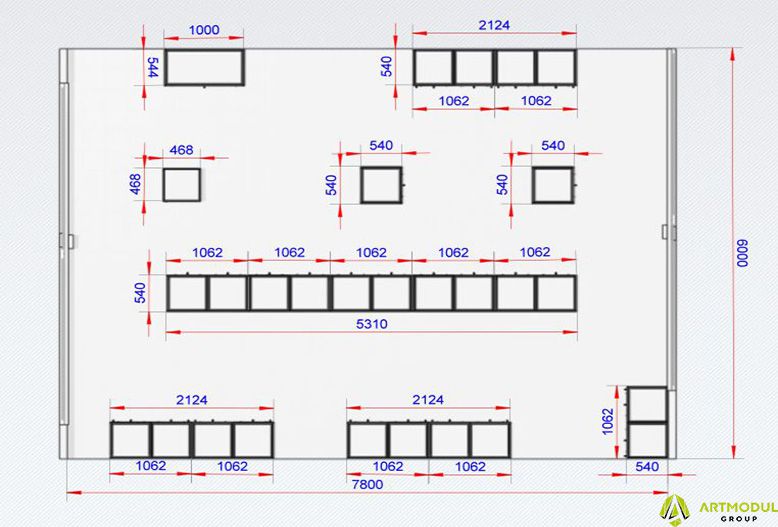 Креслення -Комплект для ювелірного магазину 