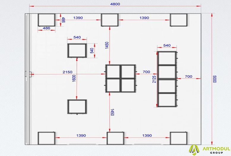 Чертеж - Ювелирный магазин Айва А-2