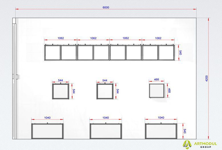 Чертеж - Ювелирный магазин Айва А-4