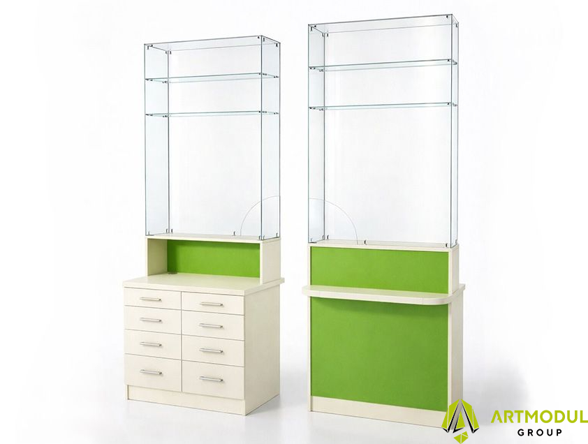 Прикасовий прилавок для аптеки АШК-4 - 1