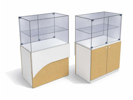 Вітрина для островка ЛТК-1.5 ліва