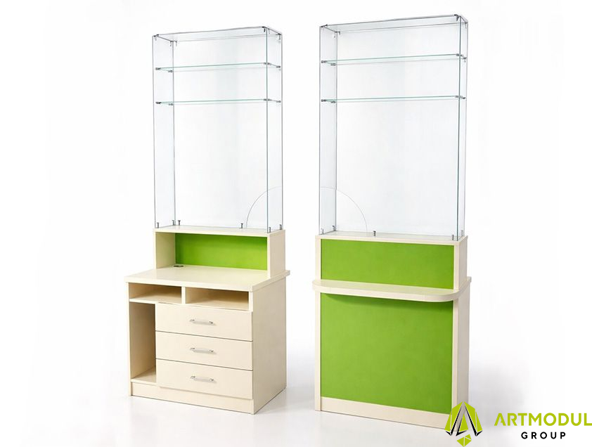 Прикасовий прилавок для аптеки АШК-2 - 1